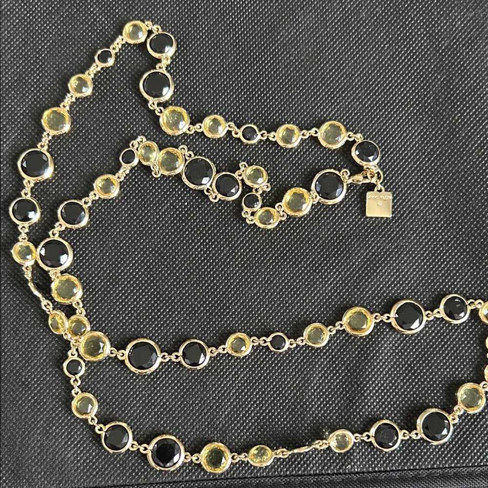 Anne Klein Gold and Black Necklace